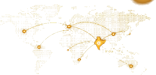 World map highlighting India